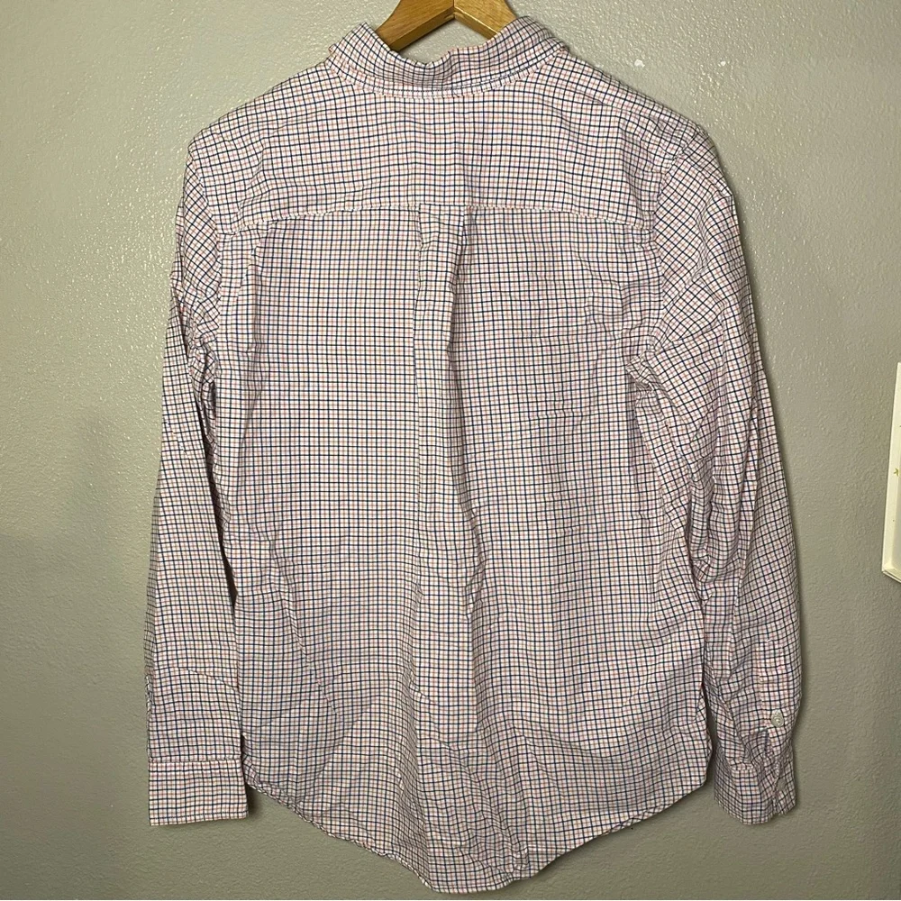 Polo by Ralph Lauren Men's Blue Orange Stripped Shirt Size 18-20 XL preppy
